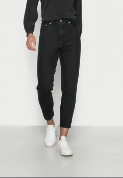 Calvin Klein Jeans MOM JEAN - Jean Boyfriend - Denim Black