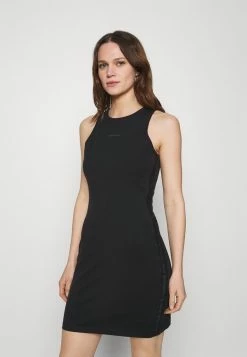 Calvin Klein Jeans LOGO RACER BACK DRESS - Robe En Jersey - Black