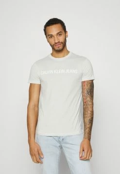 Calvin Klein Jeans INSTITUTIONAL - T-shirt Imprimé - Stratus Grey