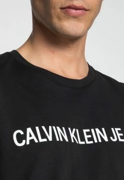 Calvin Klein Jeans CORE INSTITUTIONAL LOGO TEE - T-shirt Imprimé - Ck Black -Calvin Klein Elegant Magasin d4a96d0cd6bf4a14be5aa57625d4a35f