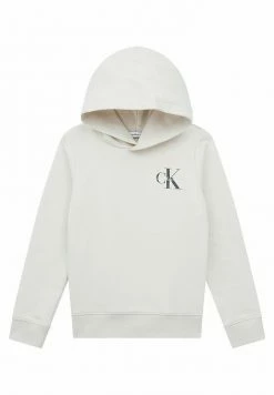 Calvin Klein Jeans SMALL MONOGRAM HOODIE UNISEX - Sweatshirt - Eggshell -Calvin Klein Elegant Magasin d59fcb7bec51402c97203c7da4abc9f9