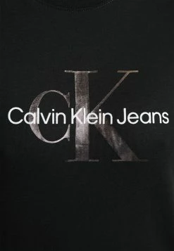 Calvin Klein Jeans MONOGRAM DRESS - Robe En Jersey - Black -Calvin Klein Elegant Magasin d5e06cc8589f45fa9567a8498409c576