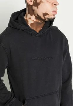 Calvin Klein Jeans INSTITUTIONAL WASHED HOODIE UNISEX - Sweat à Capuche - Washed Black -Calvin Klein Elegant Magasin d66cb64892c9428d87f8cd97a3b85555