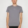 Calvin Klein Jeans MICRO BRANDING ESSENTIAL TEE - T-shirt Basique - Fossil Grey