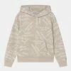 Calvin Klein Jeans STACKED LOGO RELAXED HOODIE UNISEX - Sweatshirt - Eggshell