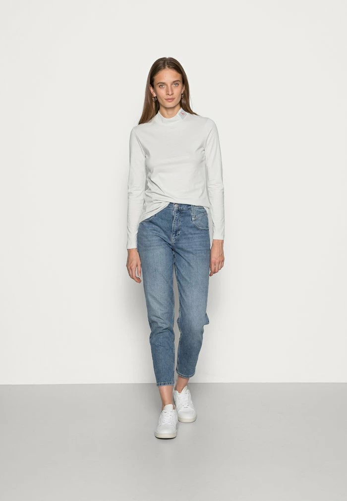 Calvin Klein Jeans ICONIC MOCK NECK - T-shirt à Manches Longues - Stone Grey 2 Calvin Klein Jeans ICONIC MOCK NECK - T-shirt à Manches Longues - Stone Grey – Image 2