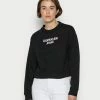 Calvin Klein Jeans EASY INSTITUTIONAL CREWNECK - Sweatshirt - Black
