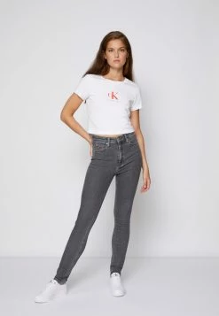 Calvin Klein Jeans BABY TEE - T-shirt Imprimé - Bright White -Calvin Klein Elegant Magasin d8d9ccc4f6944ef68e73fd026c28982a