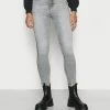 Calvin Klein Jeans HIGH RISE SUPER SKINNY ANKLE - Jeans Skinny - Denim Grey