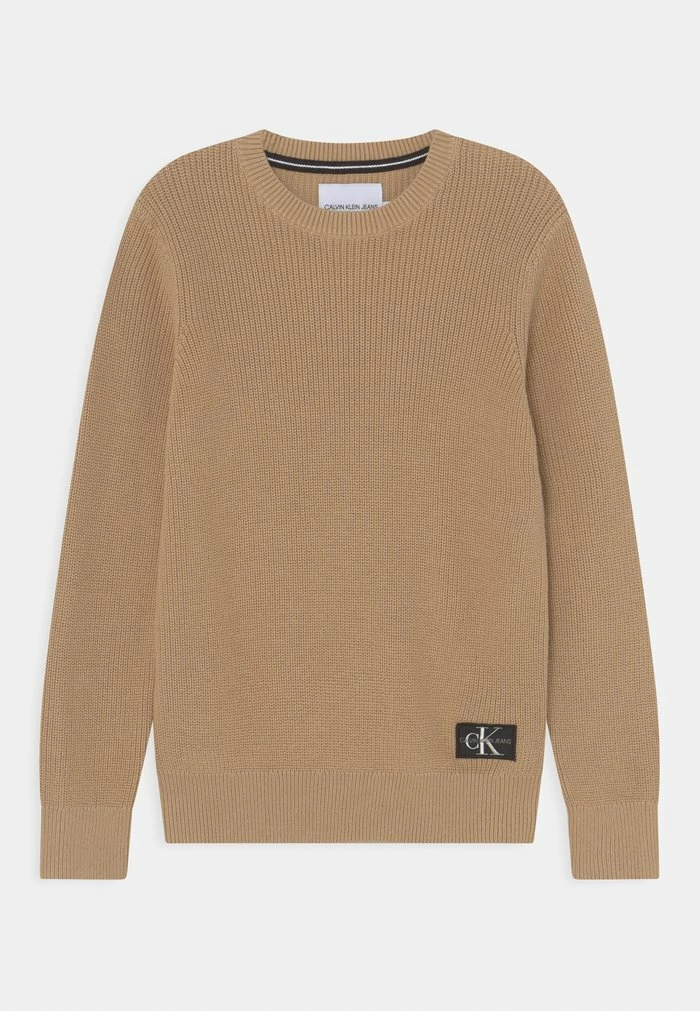 Calvin Klein Jeans OCO REGULAR CREW - Pullover - Summer Stone 1 Calvin Klein Jeans OCO REGULAR CREW - Pullover - Summer Stone