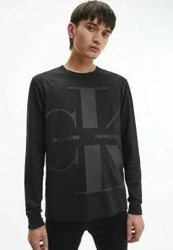 Calvin Klein Jeans T-shirt à Manches Longues - Ck Black