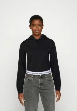 Calvin Klein Jeans CONTRAST TAPE MILANO HOODIE - Sweatshirt - Black