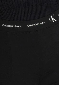 Calvin Klein Jeans LOGO ELASTIC MILANO - Legging - Black -Calvin Klein Elegant Magasin daf9a4cbff08437488c9e46e760c5d36