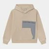 Calvin Klein Jeans PLACED BLOCK RELAXED HOODIE UNISEX - Sweatshirt - Muslin