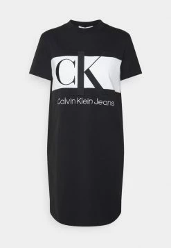 Calvin Klein Jeans BLOCKING DRESS - Robe En Jersey - Black