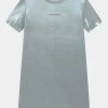 Calvin Klein Jeans Robe En Jersey - Silver Metallic