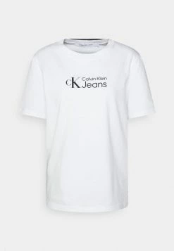 Calvin Klein Jeans URBAN LOGO TEE - T-shirt Imprimé - Bright White