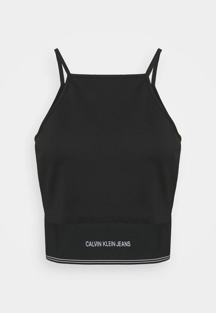 Calvin Klein Jeans MILANO SQUARE NECK STRAPPY - Débardeur - Black 1 Calvin Klein Jeans MILANO SQUARE NECK STRAPPY - Débardeur - Black