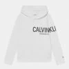 Calvin Klein Jeans HERO LOGO HOODIE UNISEX - Sweatshirt - Bright White