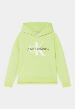 Calvin Klein Jeans REFLECTIVE MONOGRAM HOODIE - Sweatshirt - Light Aloe