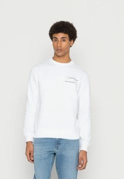 Calvin Klein Jeans URBAN CK GRAPHIC - Sweatshirt - Bright White