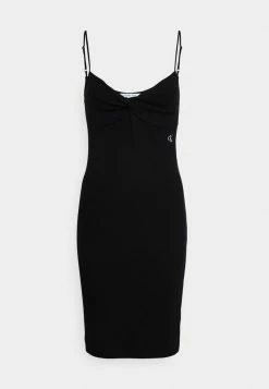 Calvin Klein Jeans STRAPPY TWISTED DRESS - Robe De Jour - Black