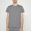 Calvin Klein Jeans 2 PACK - T-shirt Basique - Fossil Grey/black