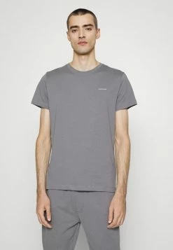 Calvin Klein Jeans 2 PACK - T-shirt Basique - Fossil Grey/black