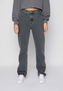 Calvin Klein Jeans HIGH RISE STRAIGHT - Jean Droit - Denim Grey
