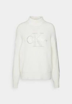 Calvin Klein Jeans TWO TONE MONOGRAM LOOSE - Pullover - Tofu -Calvin Klein Elegant Magasin e144f429ab5b47c58b3efaeb54908794
