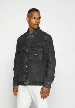Calvin Klein Jeans UTILITY SHIRT JACKET - Veste En Jean - Black
