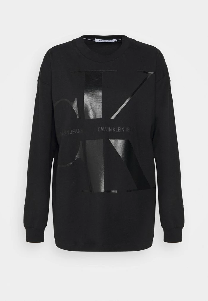 Calvin Klein Jeans BLOWN UP LOGO LONG SLEEVES TEE - T-shirt à Manches Longues - Black 6 Calvin Klein Jeans BLOWN UP LOGO LONG SLEEVES TEE - T-shirt à Manches Longues - Black – Image 6