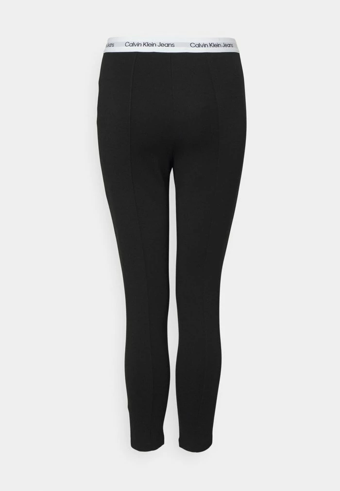 Calvin Klein Jeans CONTRAST TAPE MILANO - Legging - Black 2 Calvin Klein Jeans CONTRAST TAPE MILANO - Legging - Black – Image 2
