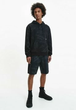 Calvin Klein Jeans ALL-OVER LOGO - Short - Logo Aop Ck Black