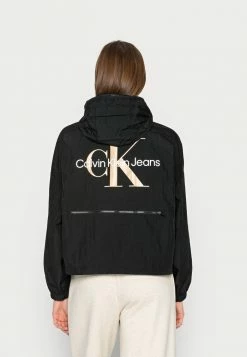Calvin Klein Jeans PACKABLE CRINKLE WINDBREAKER - Veste Légère - Black -Calvin Klein Elegant Magasin e604ca2d1345463ea65ec3ae222179ff