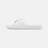 Calvin Klein Jeans SLIDE MONOGRAM - Mules - Bright White