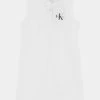 Calvin Klein Jeans MONOGRAM SLEEVELESS DRESS - Robe De Jour - Bright White