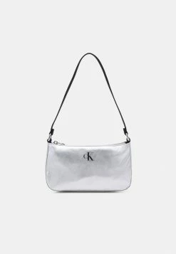 Calvin Klein Jeans FESTIVE SHOULDER BAG UNISEX - Sac Bandoulière - Silver Metallic