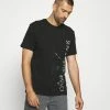 Calvin Klein Jeans VERTICAL LOGO TEE - T-shirt Imprimé - Black