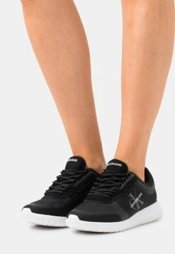 Calvin Klein Jeans RUNNER LACEUP - Baskets Basses - Black