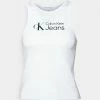 Calvin Klein Jeans URBAN LOGO TANK - Débardeur - Bright White