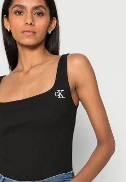 Calvin Klein Jeans TANK - Débardeur - Black -Calvin Klein Elegant Magasin e86b7dd0aceb469c9dcfbbe6f1240cd2