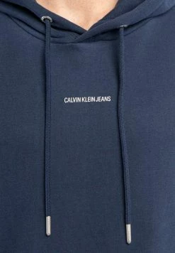 Calvin Klein Jeans MICRO BRANDING - Sweat à Capuche - Blue -Calvin Klein Elegant Magasin e930bc67569d4364b36a89fde8e76b51