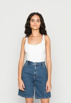 Calvin Klein Jeans PRIDE SEAMING - Débardeur - Bright White