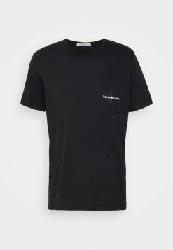 Calvin Klein Jeans MONOGRAM LOGO POCKET TEE - T-shirt Imprimé - Ck Black -Calvin Klein Elegant Magasin eb412b44d4fd4421b5537473a3641726