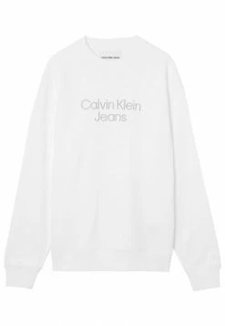 Calvin Klein Jeans OVERSIZED - Sweatshirt - Bright White