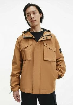 Calvin Klein Jeans HOODED UTILITY - Veste Mi-saison - Tobacco Brown