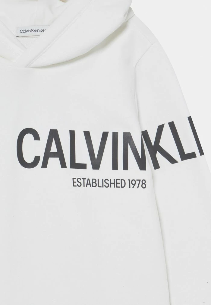 Calvin Klein Jeans HERO LOGO HOODIE UNISEX - Sweatshirt - Bright White 3 Calvin Klein Jeans HERO LOGO HOODIE UNISEX - Sweatshirt - Bright White – Image 3