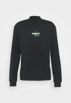 Calvin Klein Jeans CENSORED MOCK NECK - T-shirt à Manches Longues - Black -Calvin Klein Elegant Magasin edeb5de478d7441594f8d6b1eeba1ff2