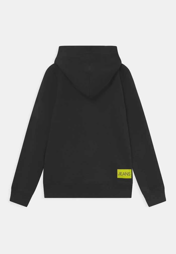Calvin Klein Jeans INSTITUTIONAL LOGO - Sweat à Capuche - Black/acid 2 Calvin Klein Jeans INSTITUTIONAL LOGO - Sweat à Capuche - Black/acid – Image 2